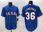 Men's Texas Rangers #36 Wyatt Langford Royal Cool Base Limited Stitched Jersey,baseball caps,new era cap wholesale,wholesale hats